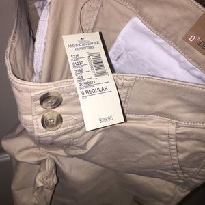 american eagle khaki bootcut pants
